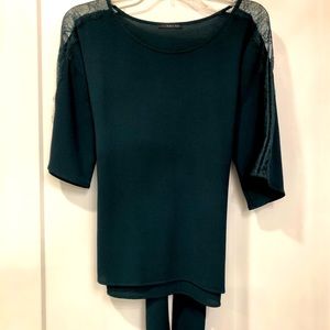 Evergreen top worn ONCE